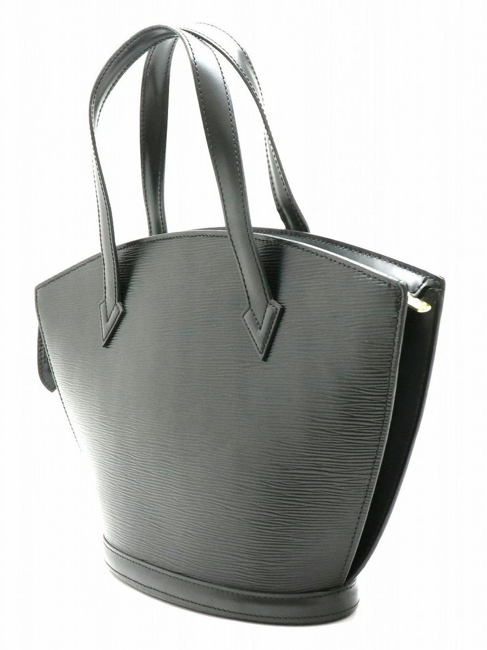 Louis Vuitton Noir Black Shoulder Saint Jacques Handbag Leather Epi Bag